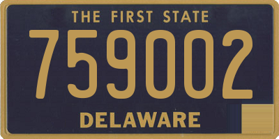 DE license plate 759002