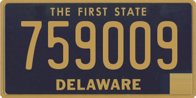 DE license plate 759009