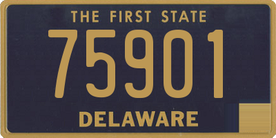 DE license plate 75901