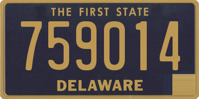 DE license plate 759014