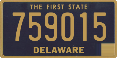 DE license plate 759015