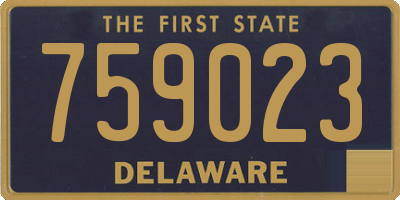 DE license plate 759023