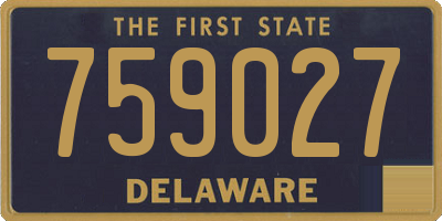 DE license plate 759027