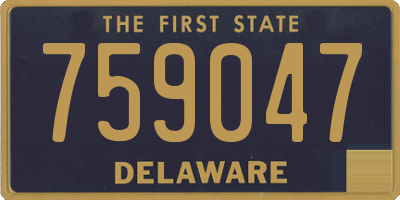 DE license plate 759047