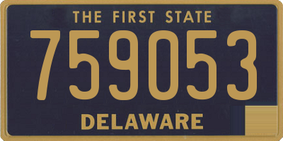 DE license plate 759053