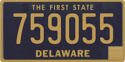 DE license plate 759055