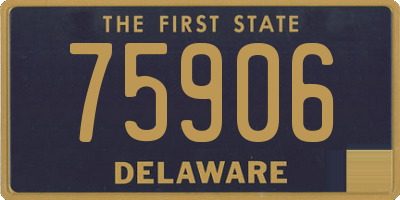 DE license plate 75906