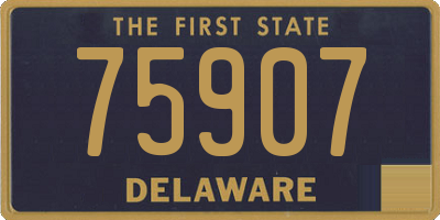 DE license plate 75907