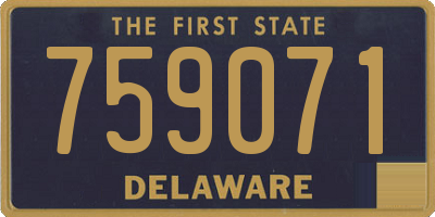 DE license plate 759071