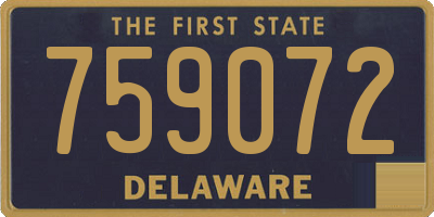 DE license plate 759072