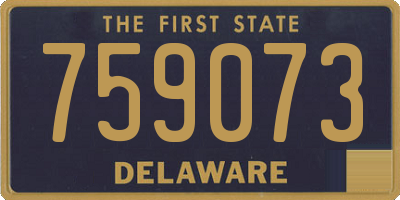 DE license plate 759073