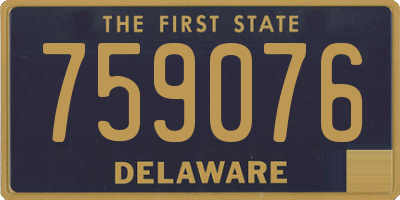 DE license plate 759076