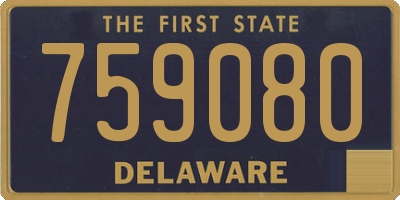 DE license plate 759080