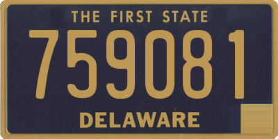 DE license plate 759081