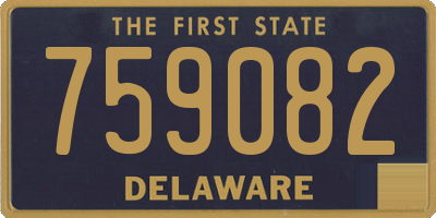DE license plate 759082