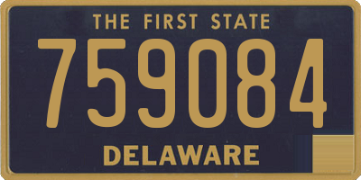 DE license plate 759084