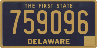 DE license plate 759096