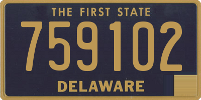 DE license plate 759102