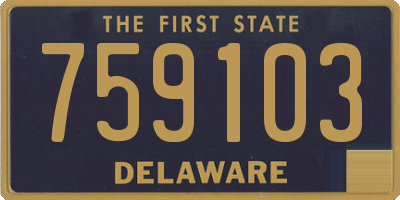 DE license plate 759103
