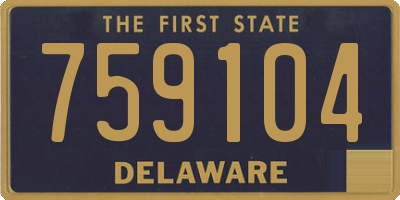 DE license plate 759104