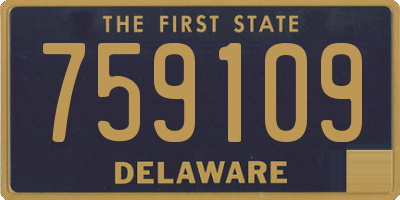 DE license plate 759109