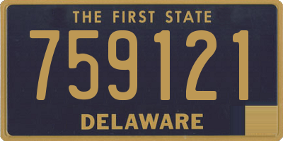 DE license plate 759121