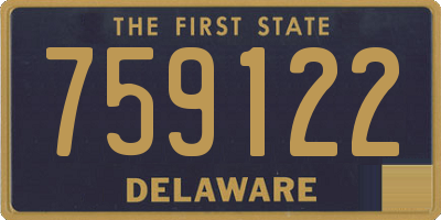 DE license plate 759122