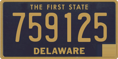 DE license plate 759125