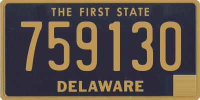 DE license plate 759130