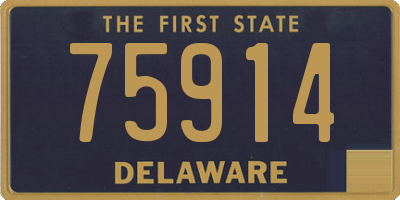 DE license plate 75914