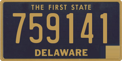 DE license plate 759141