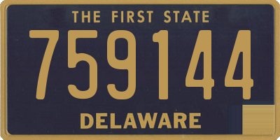DE license plate 759144