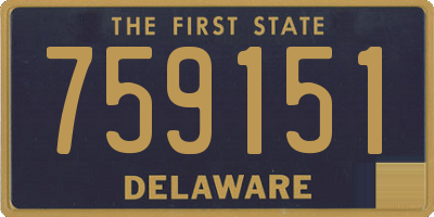 DE license plate 759151