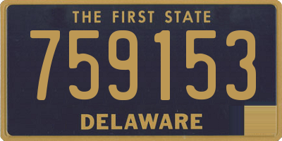 DE license plate 759153