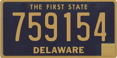 DE license plate 759154