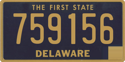 DE license plate 759156