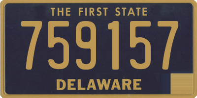 DE license plate 759157
