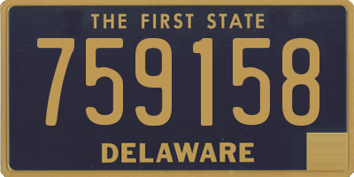 DE license plate 759158