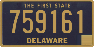 DE license plate 759161