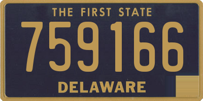 DE license plate 759166