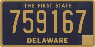 DE license plate 759167