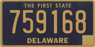 DE license plate 759168
