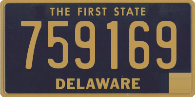 DE license plate 759169