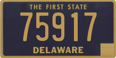 DE license plate 75917