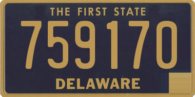 DE license plate 759170