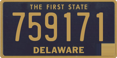 DE license plate 759171