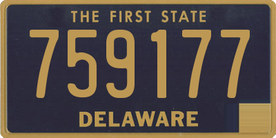 DE license plate 759177