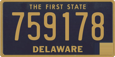 DE license plate 759178