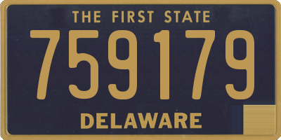 DE license plate 759179