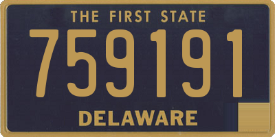 DE license plate 759191